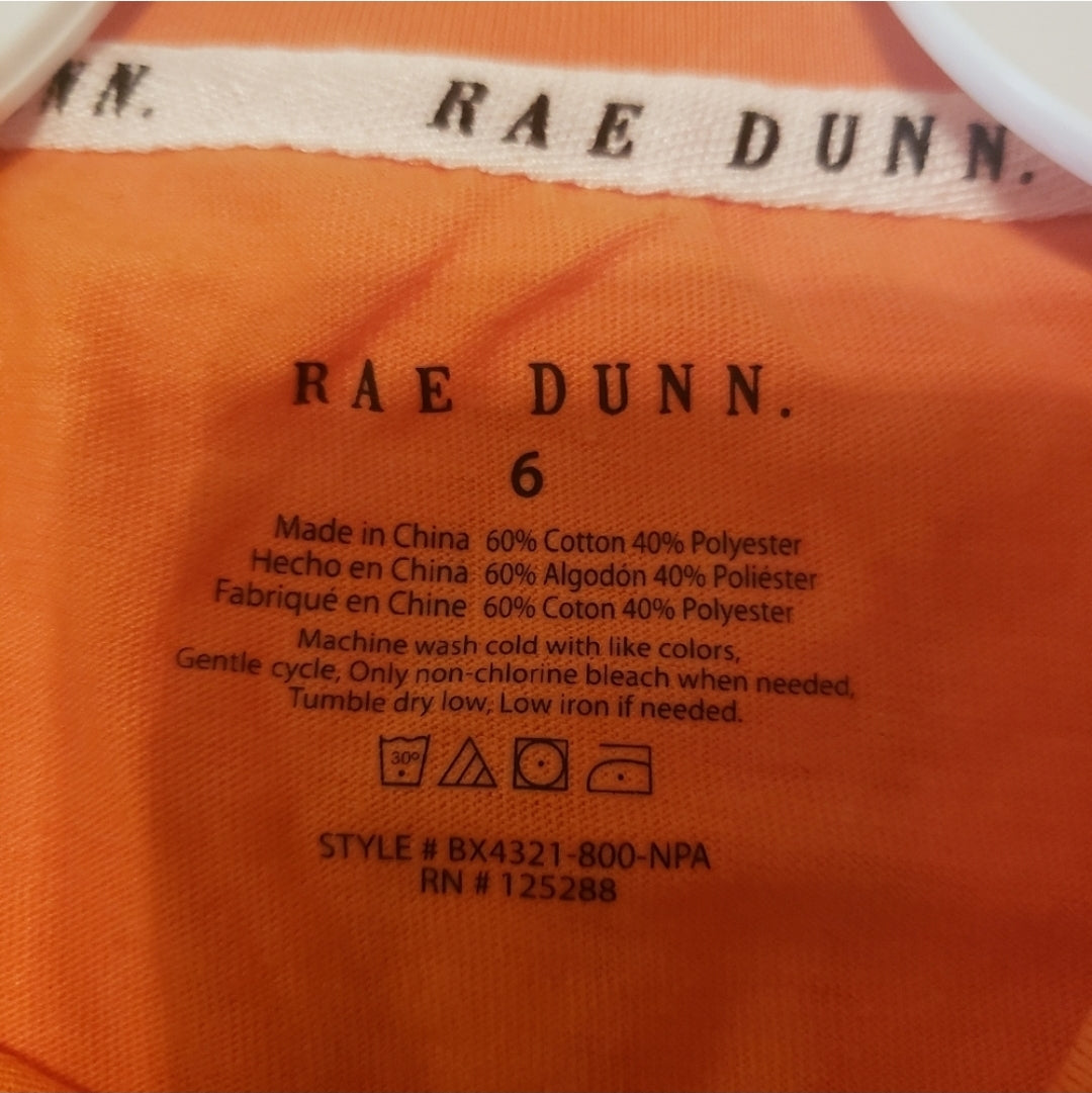 #167 NWT Rae Dunn Sz 6 Trick or Treat Halloween Tee