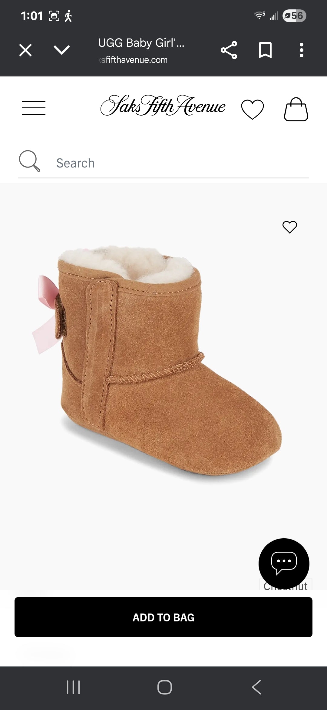 #167 NWT Ugg's Baby 2/3 Jesse Bow II Suede Booties