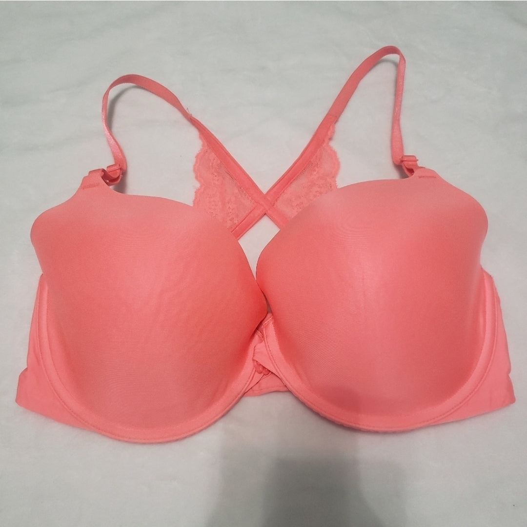 #167 Victoria's Secret 34DD Peach Demi-Buste Bra