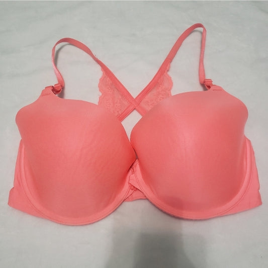 #167 Victoria's Secret 34DD Peach Demi-Buste Bra