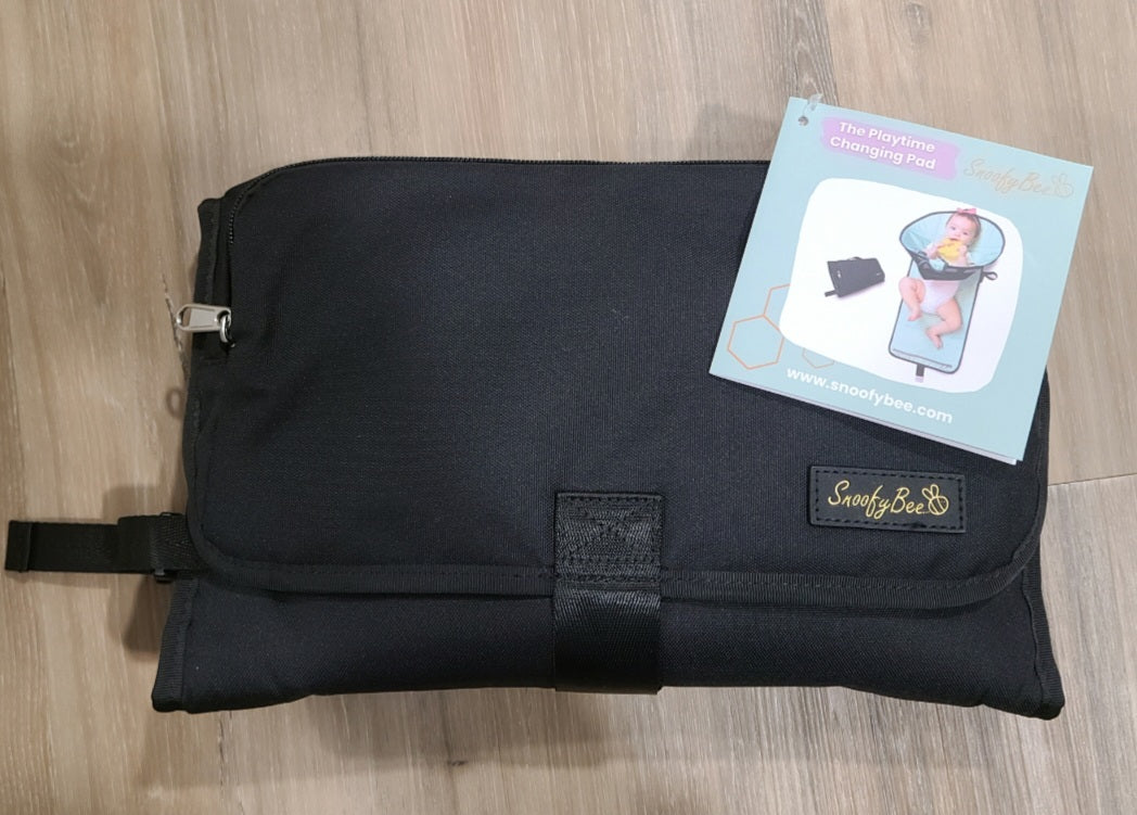 Seller #4 - NWT Snoofy Bee Portable Changing Pad in Black