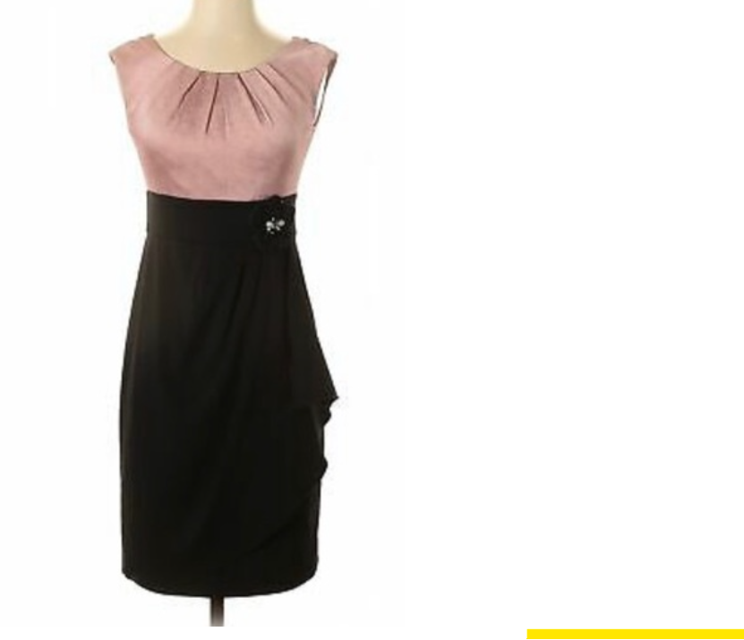 Seller #62 Women's Suzi Chin for Maggy Boutique Pink Cocktail Dress sz 10 EUC