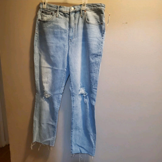 #66 Madewell womens high rise slim boyjean size 32