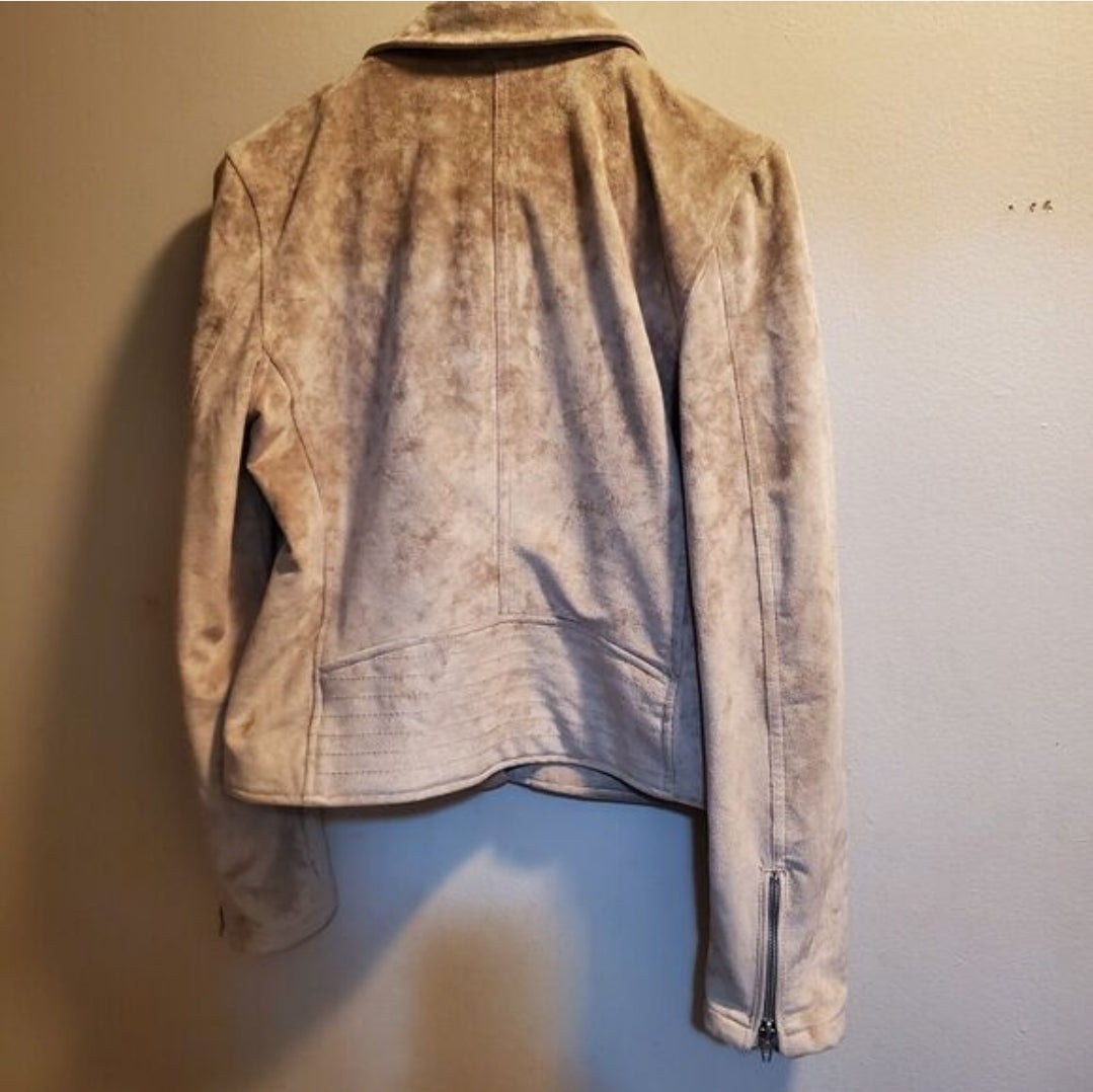 #66 womens Blank NYC tan suede jacket Size S