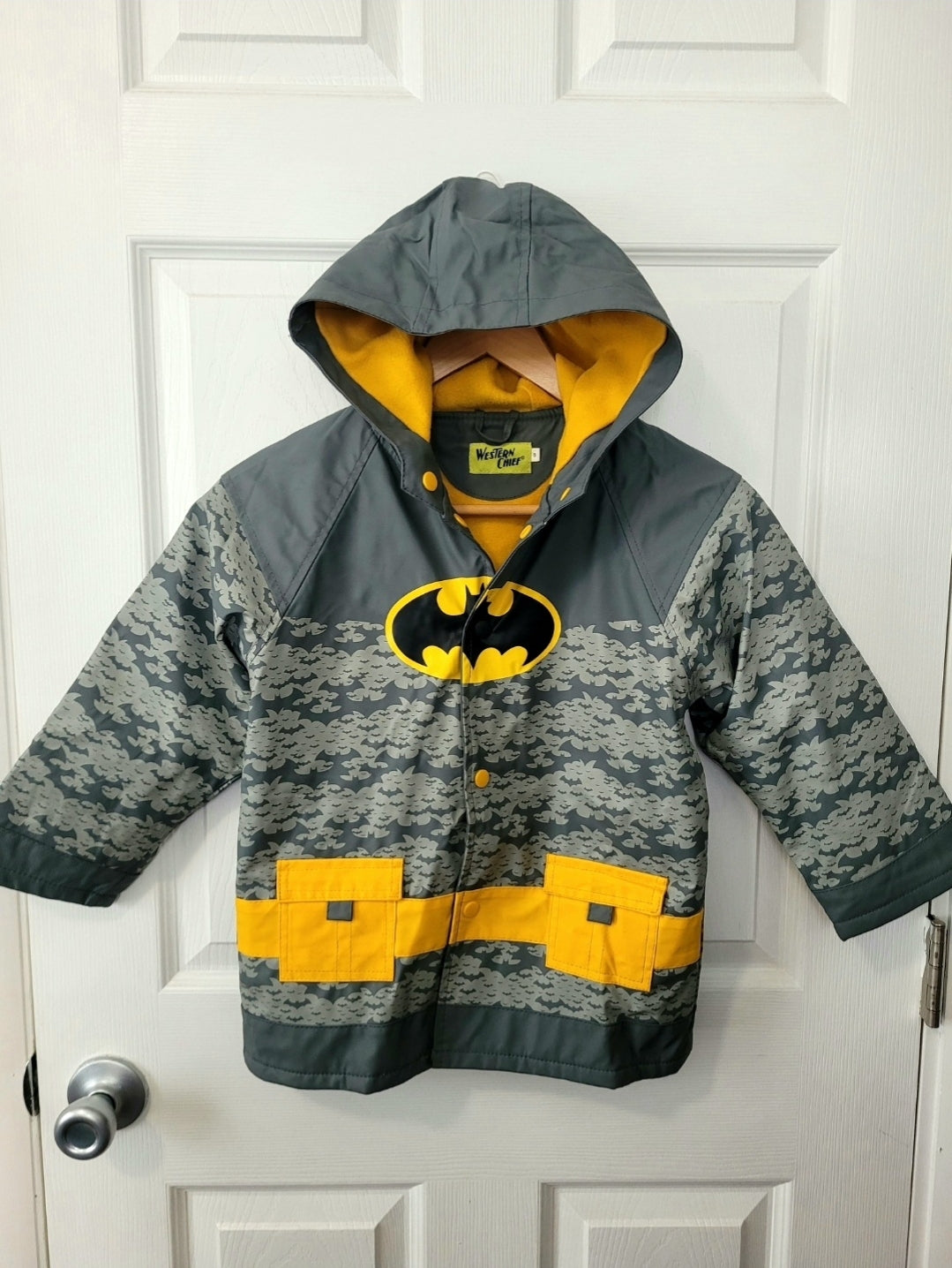 #164 Western Chief Lined Batman Raincoat Boys 5