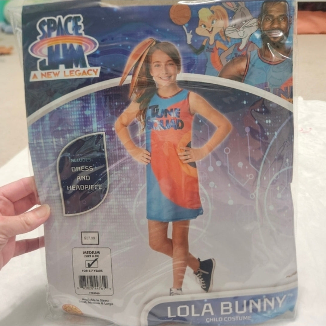 #167 Space Jam Medium Kids 6-8 Lola Bunny Halloween Costume
