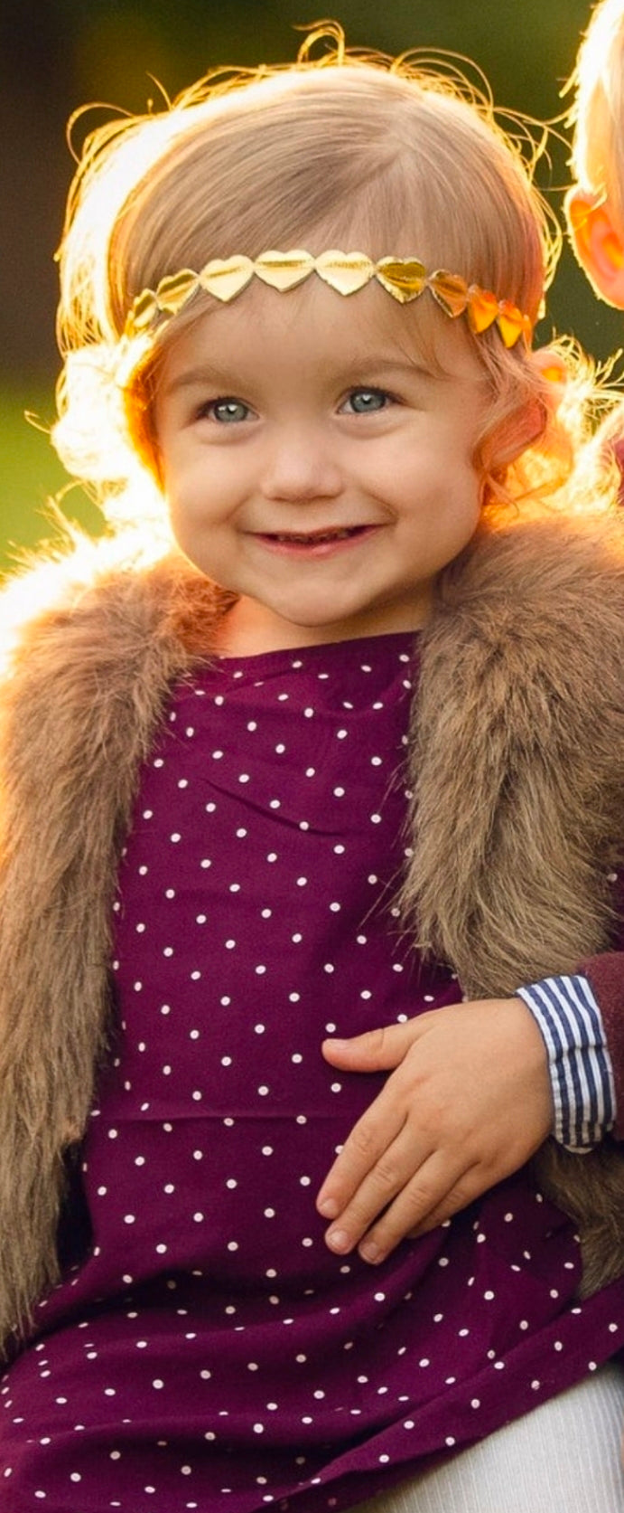 #167 Old Navy 2T Brown Faux Fur Vest