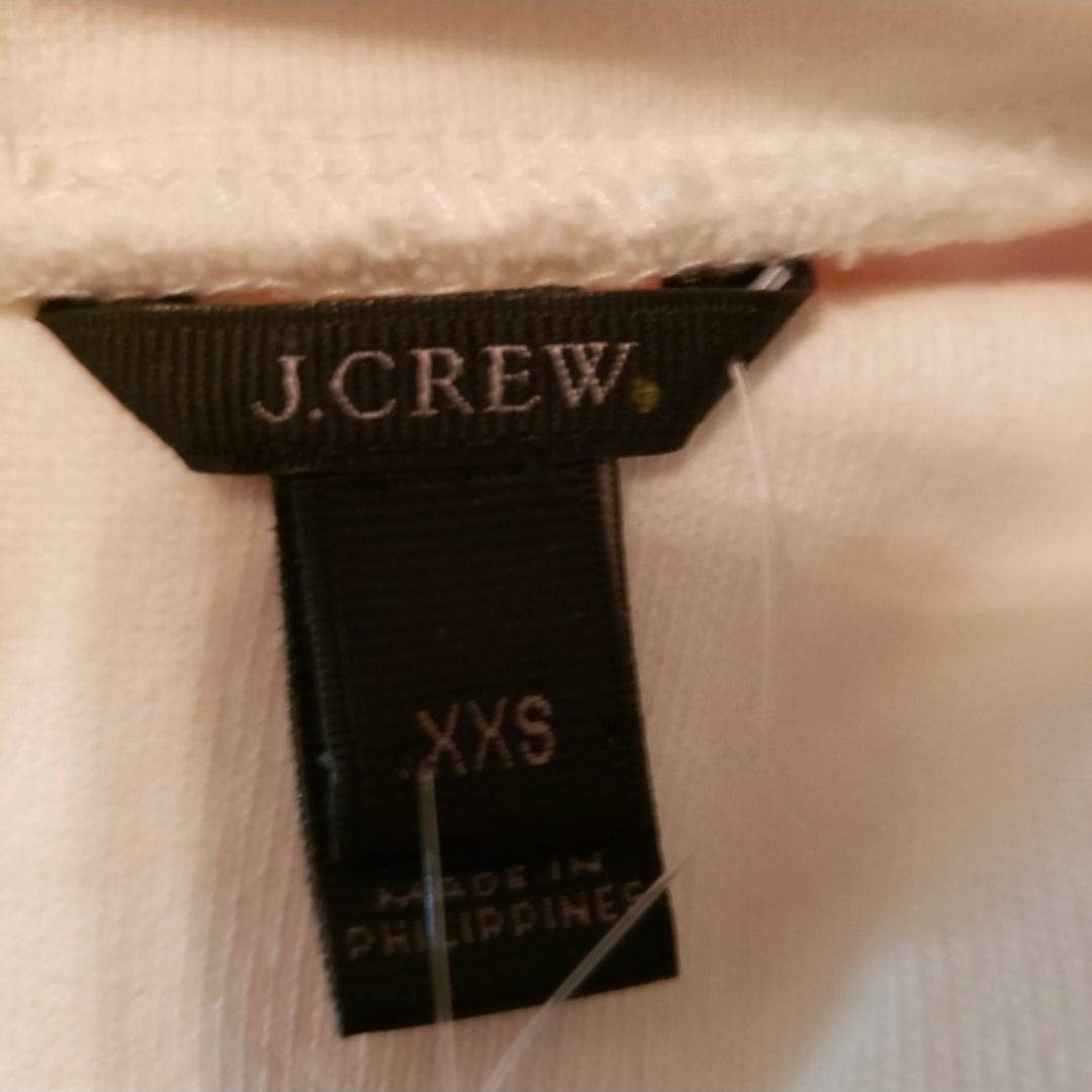 #167 NWT J. Crew XXS Striped Button-Shoulder Turtleneck