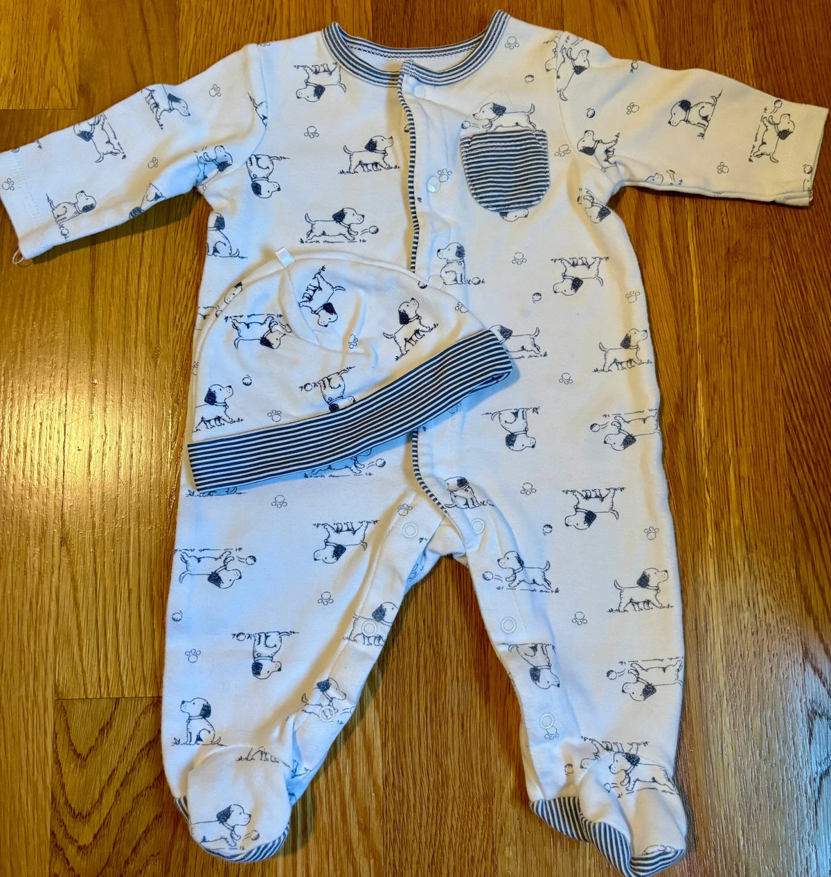 #69 Little me Sleepers & Hats 3M