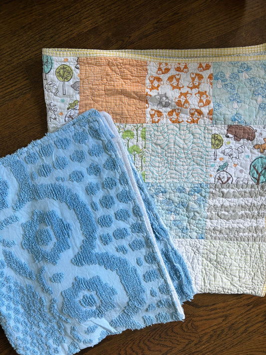 #203: Set of 2 homemade baby blankets