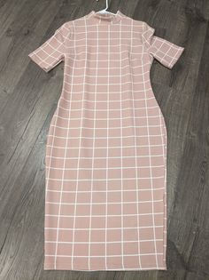 Pink and White Dress, EUC, worn once, size L