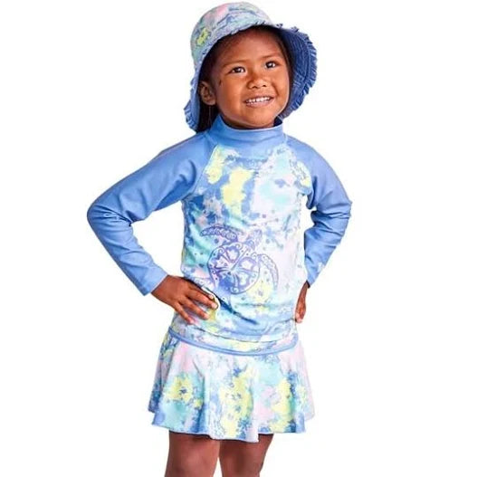 Seller #111, Sun-protective 3-piece Swimwear Set -  Turtle, UV Skinz Brand, Girls, Size 4T, New in Package