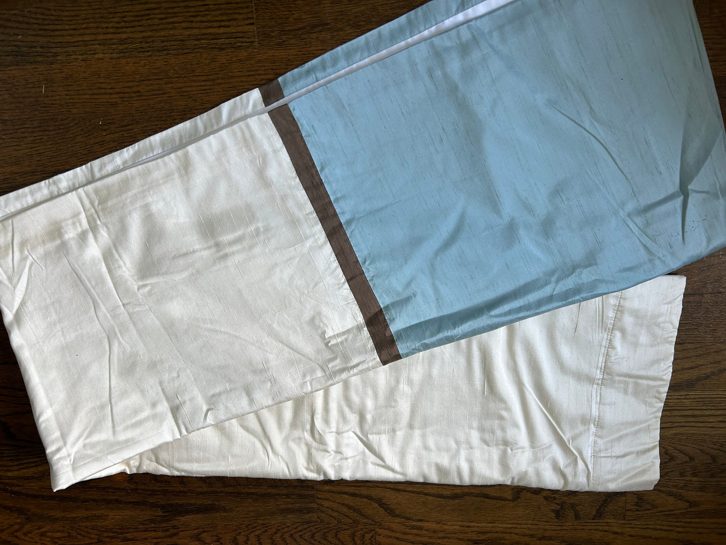 #203: NEW Pottery Barn Kids Silk Curtain Panels.