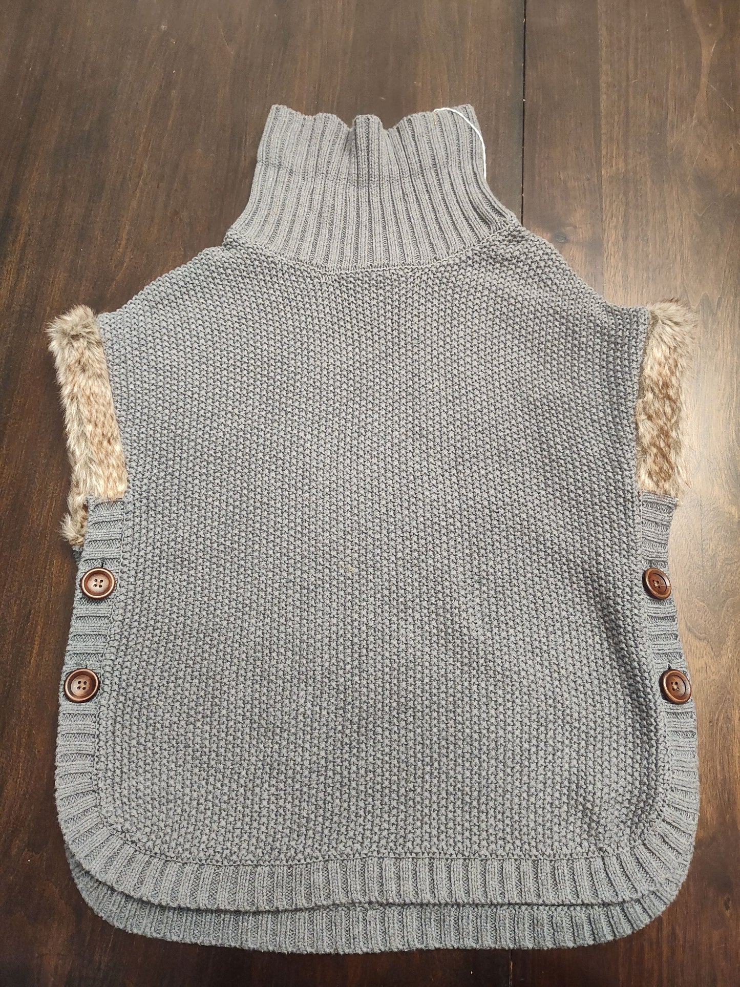 Seller 185:  Girls 10/12 Aspen Kids layering sweater with faux fur trim