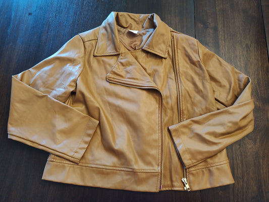 Seller 185:  Wonder Nation Girls Size 10/12 Caramel Jacket