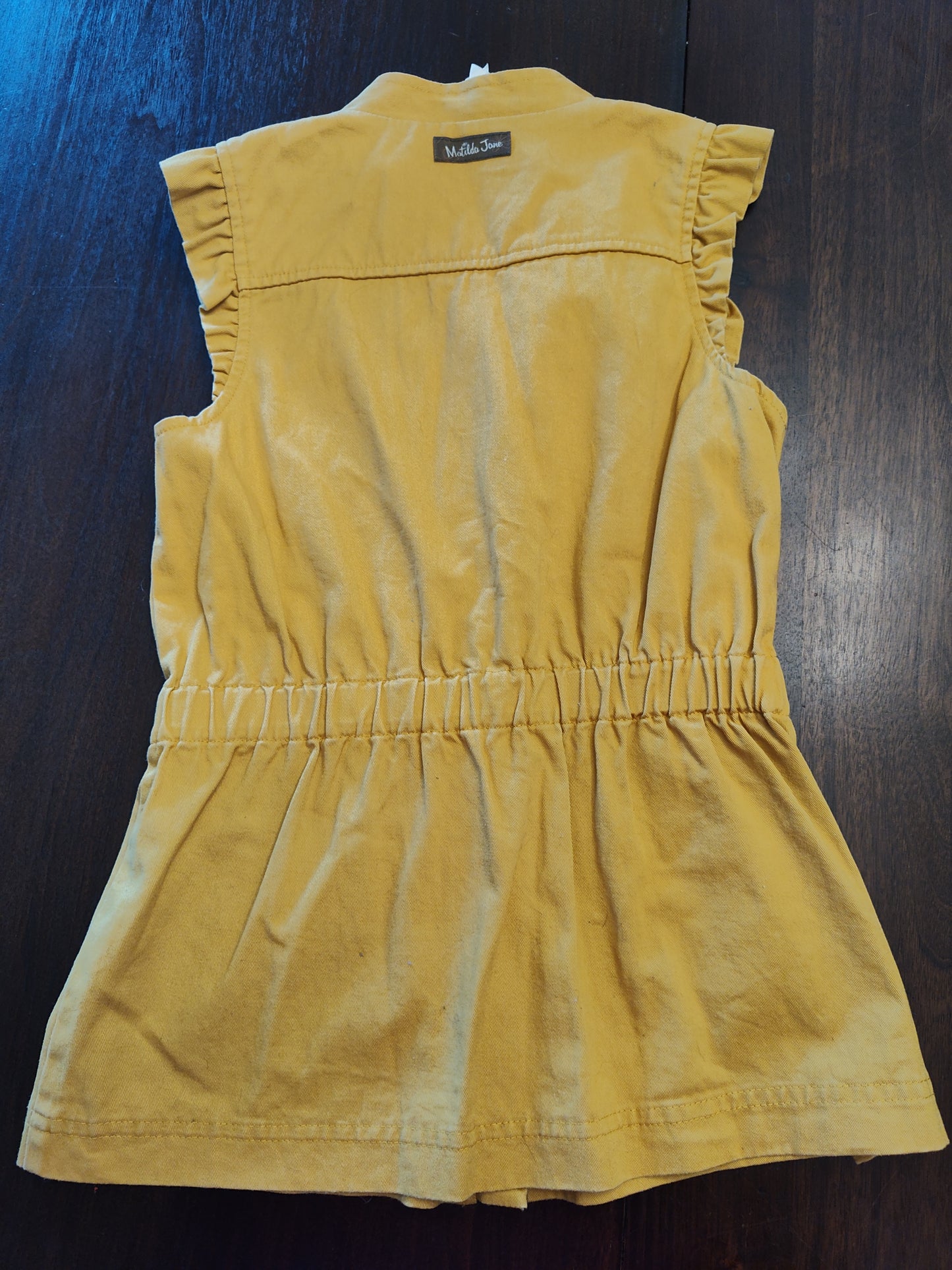 Seller 185:  Matilda Jane Girls Size 10 mustard long vest