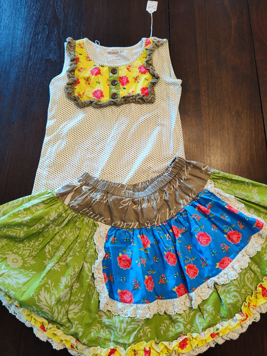 Seller 185:  Mustard Pie Boutique Girls Outfit Size 10