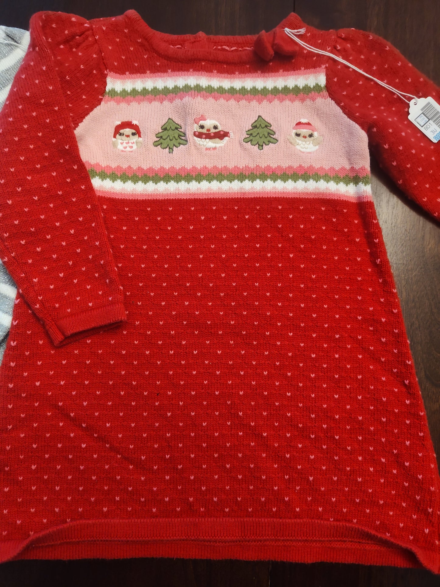 Seller 185 Girl's Gymboree Winter Dresses x 2 Owl & Snowflake Size 3