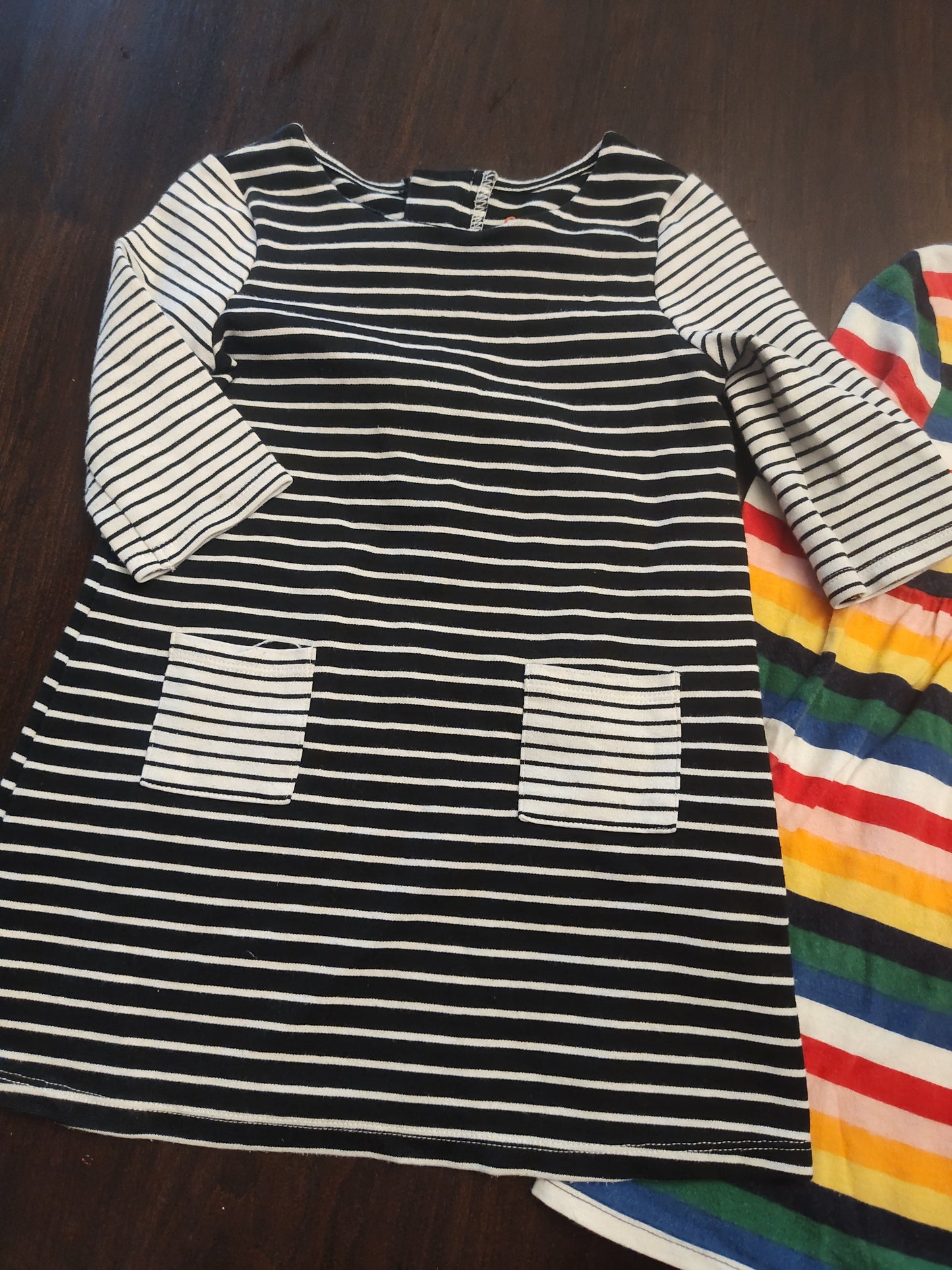 Seller 185 Girl's Oshkosh Old Navy set of Striped Dresses Size 4