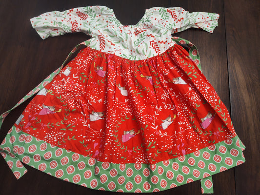 Seller 185 Eleanor Rose Girls Size 5 Christmas Winter Dress