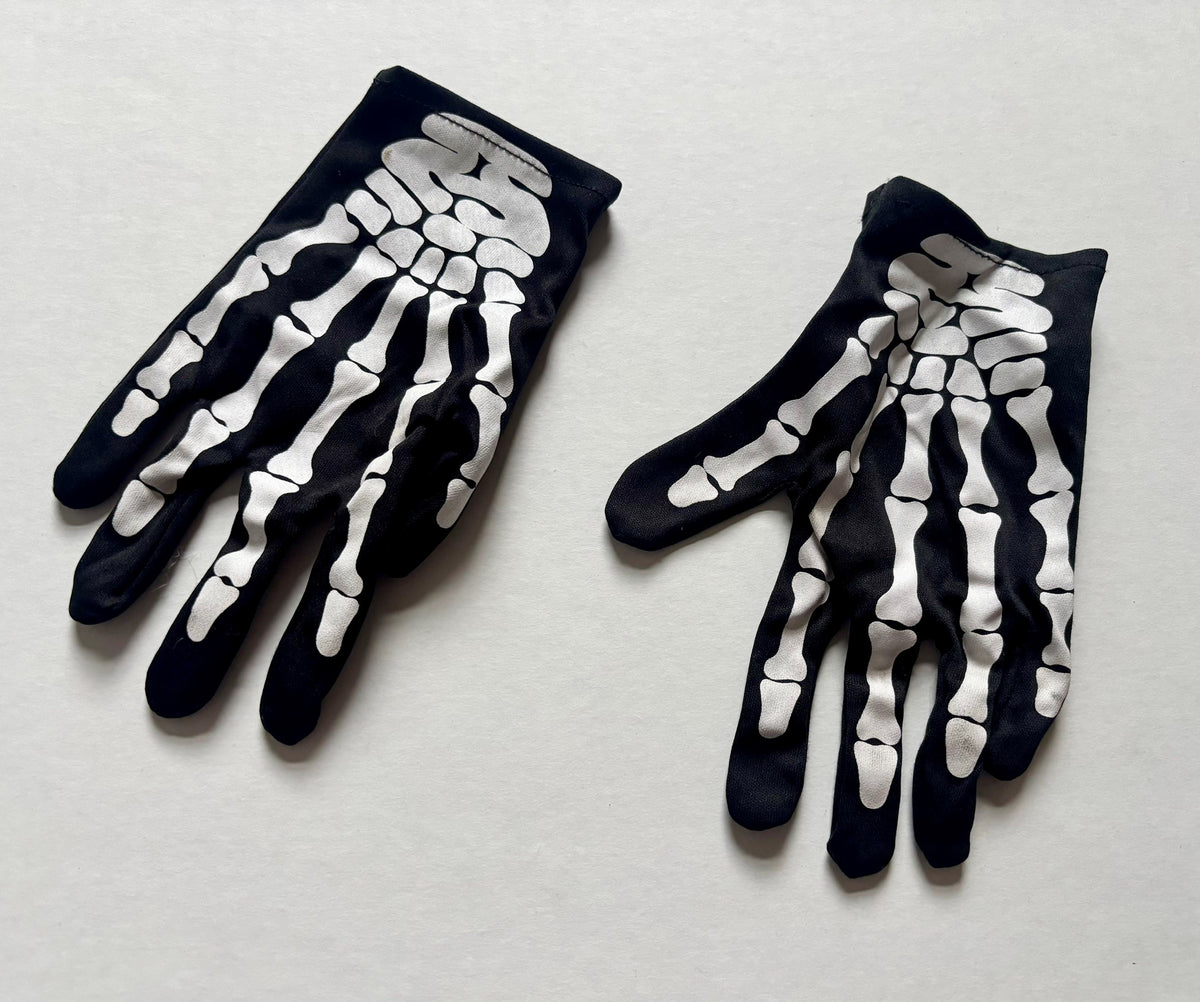 #154 Skeleton Gloves Small Child