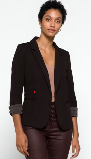#154 Skies are Blue Knit Blazer Women's XL VGUC