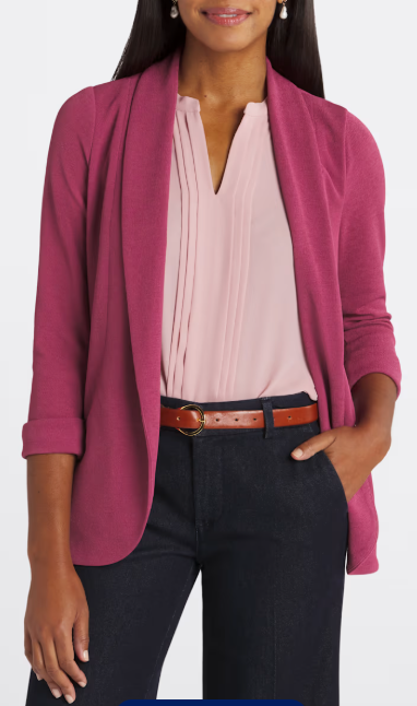 #154 Skies Are Blue Blazer Women's L NWT