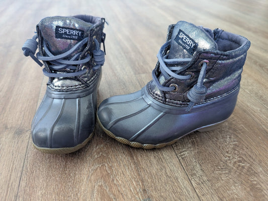 #144 - Girls Sperry Boots Size 7T