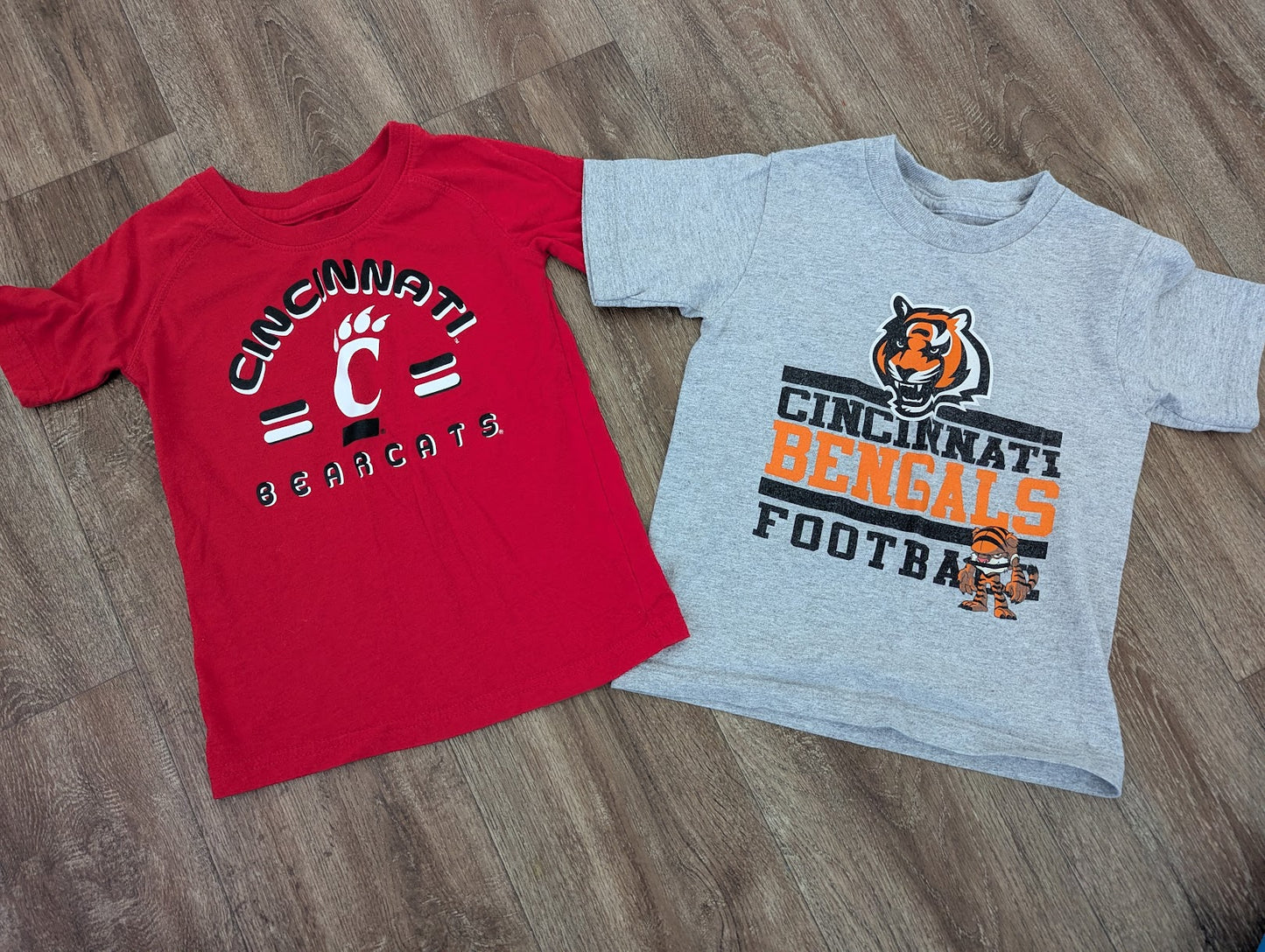 #144 - Boys shirts Size 3T - Bearcats and Bengals