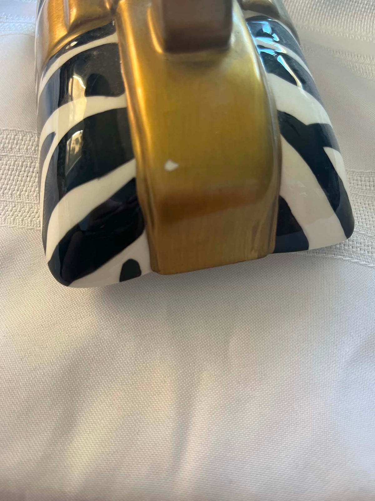 #43 Glass purse decorative container. VGUC see description**