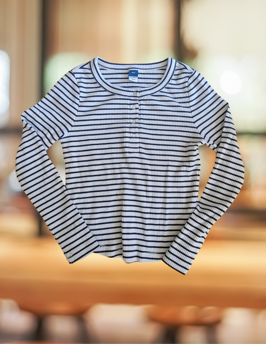 #59 Old Navy Ribbed Striped Long Sleeve Shirt