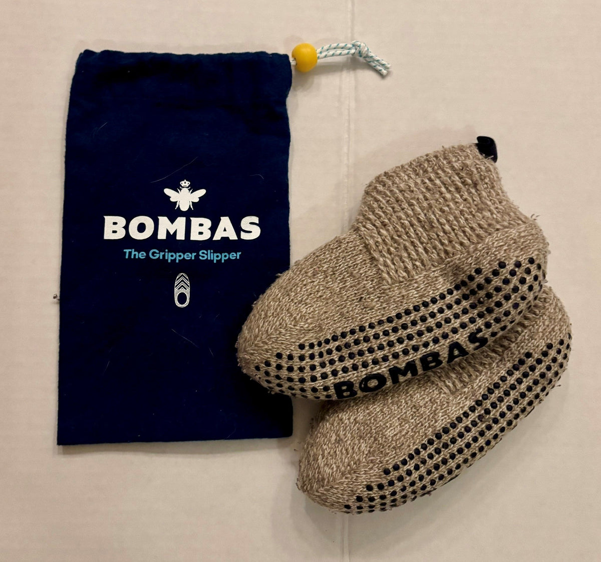 #154 Bombas Gripper Slippers Toddler Shoe Size 8-10 VGUC