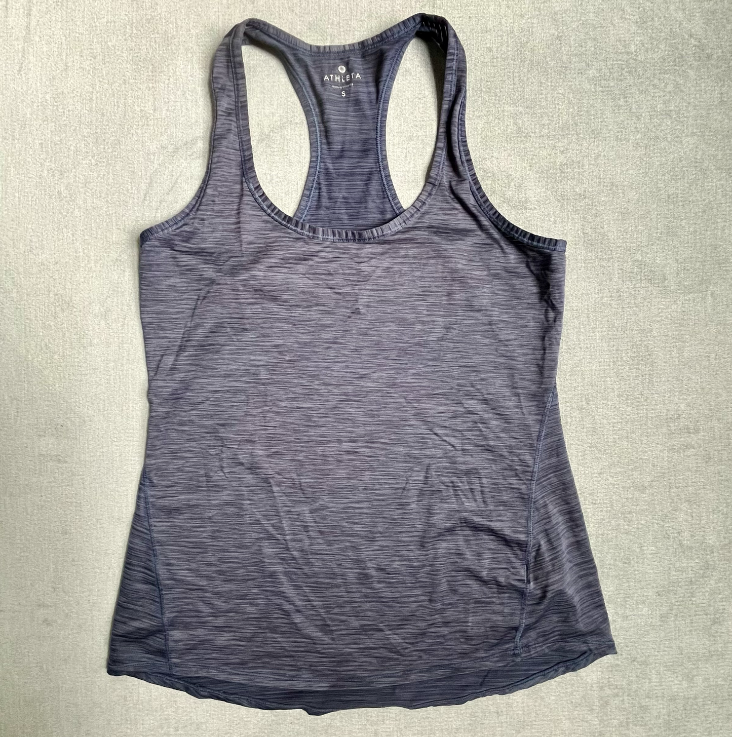 #22A Athleta Slate Blue Workout Tanktop Women's Size S