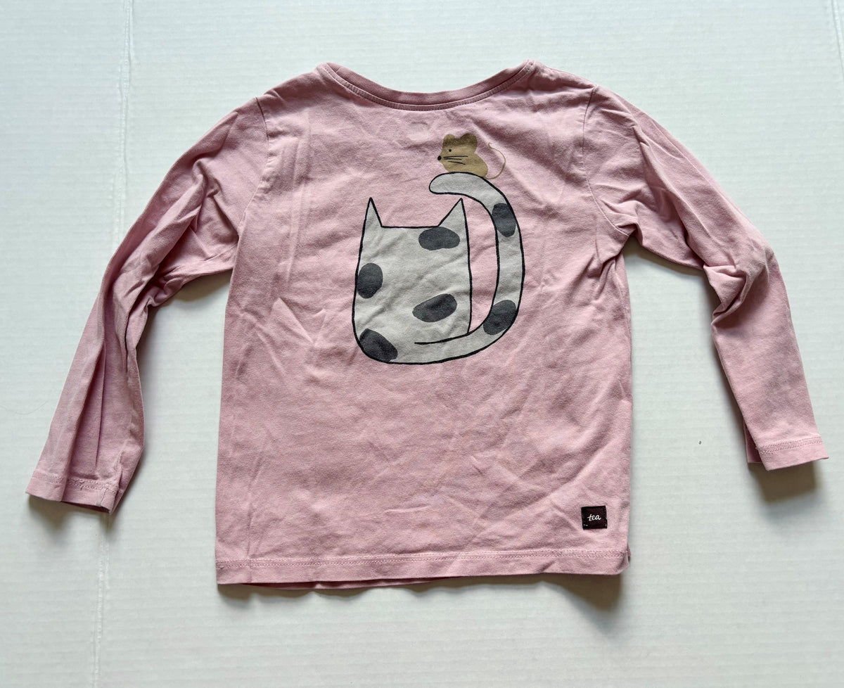 #154 Hanna Andersson and Tea Long Sleeve Tees Girls 3T VGUC-GUC