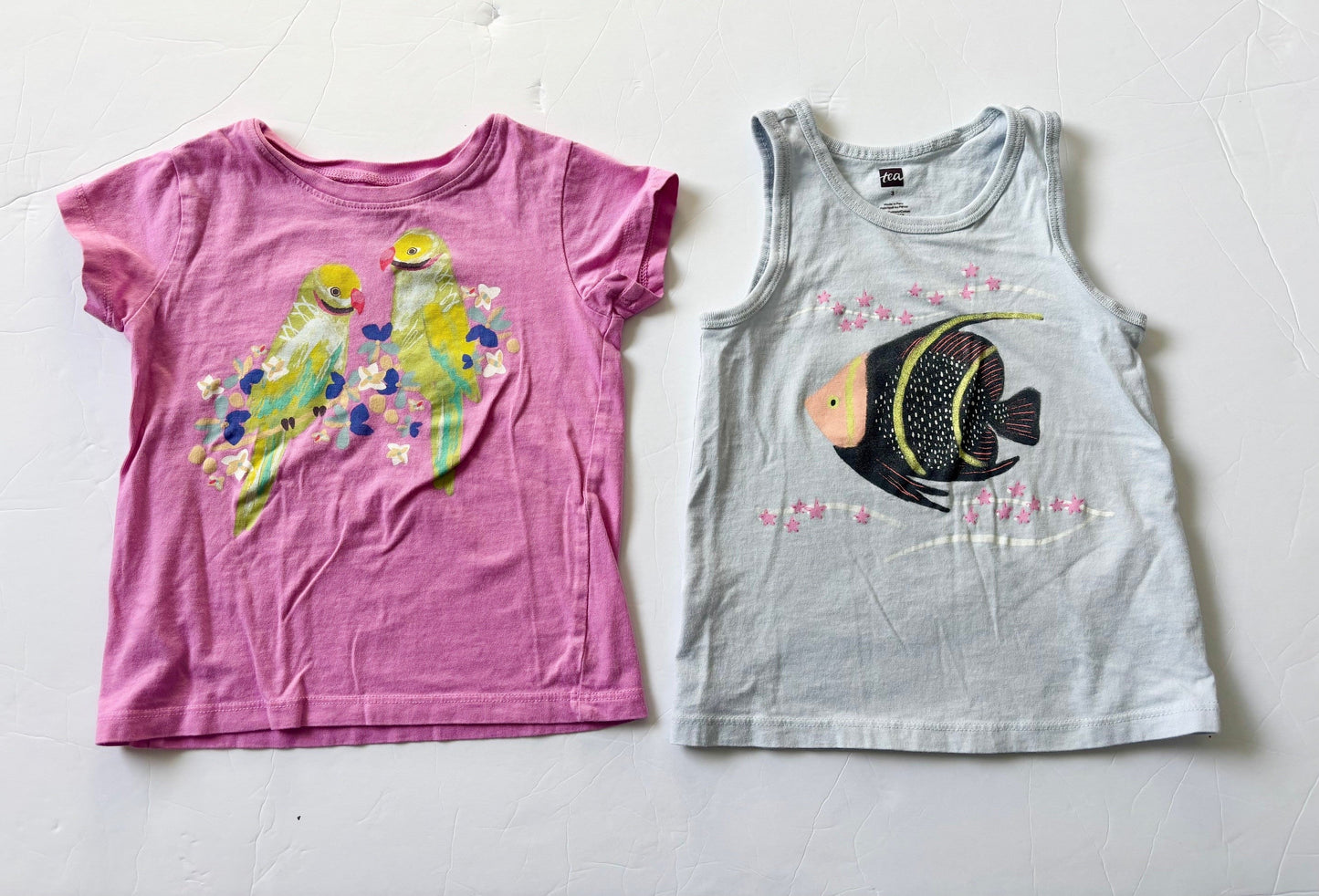#43 Tea Collection Tee and Tank Girls 3T VGUC *REDUCED