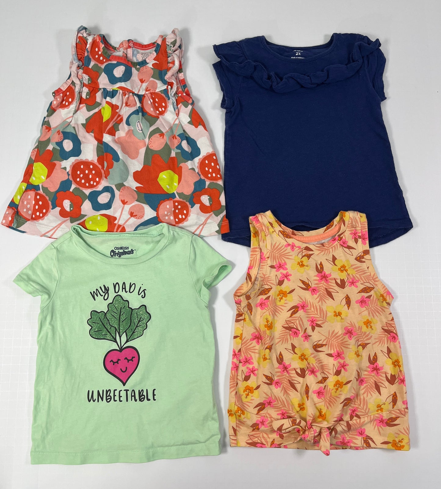 PPU 45242 2T girls mixed brand short sleeve shirt bundle (4)