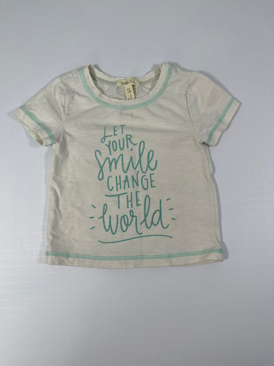 PPU 45242 2T girls Matilda Jane "let your smile change the world" tee