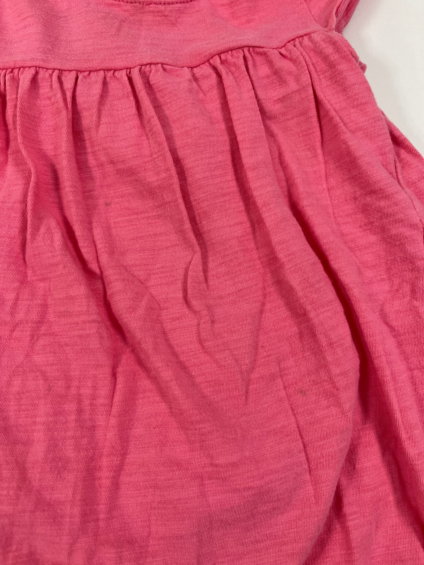 PPU 45242 24m girls pink dress w/ built in onesie + floral romper bundle (2)
