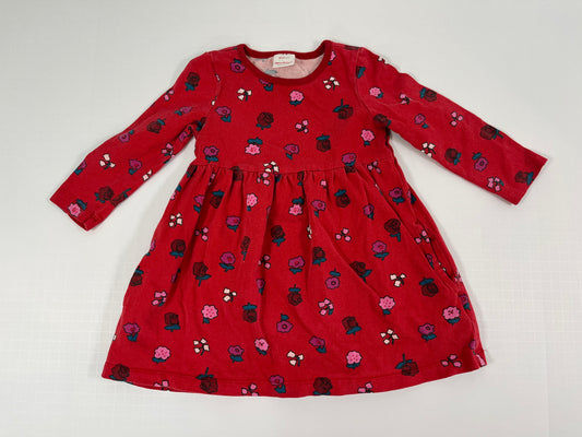 PPU 45242 3T girls Hanna Andersson red floral dress