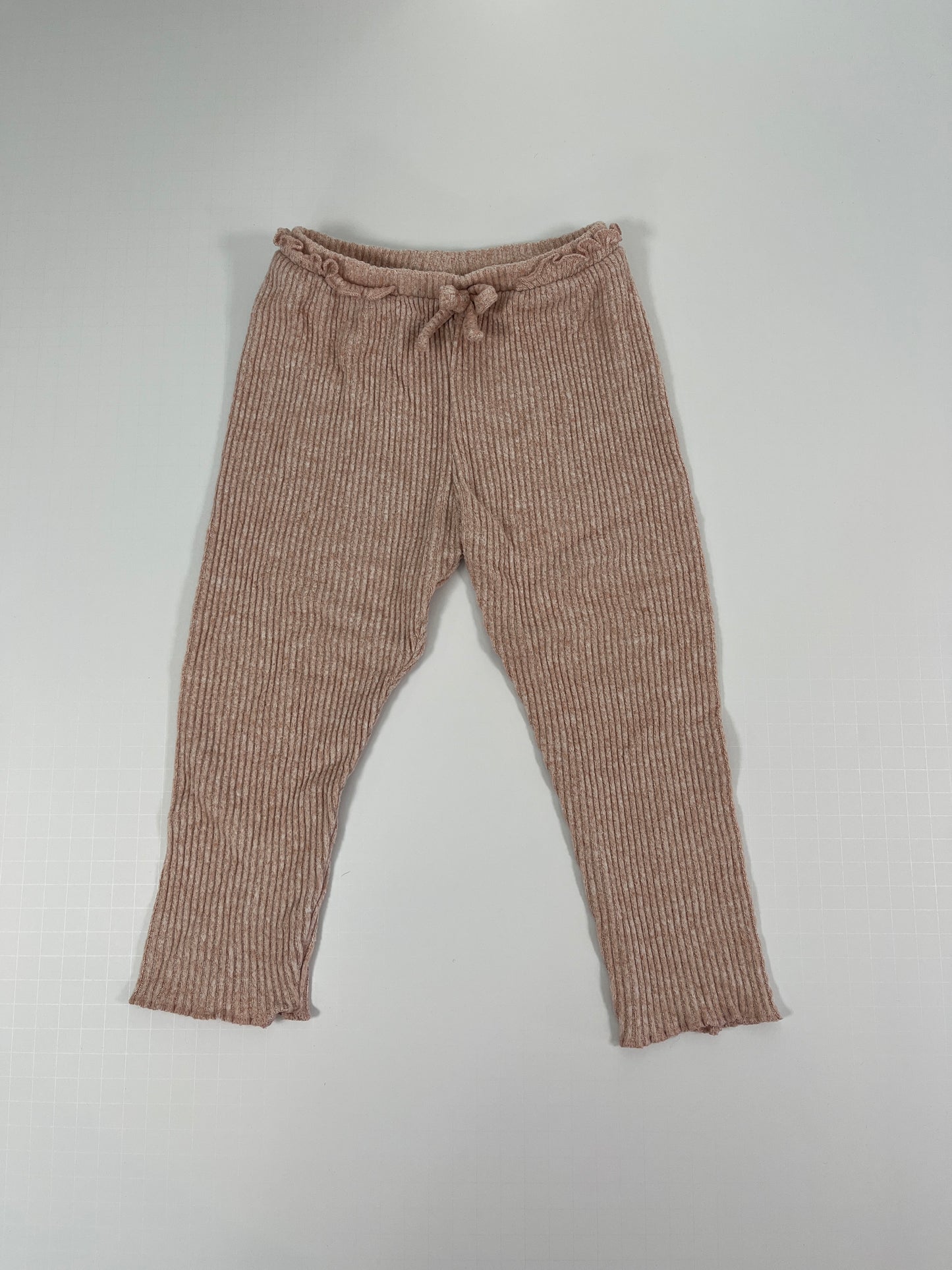 PPU 45242 2T (2-3y) girls Zara ribbed knit pants with ruffles