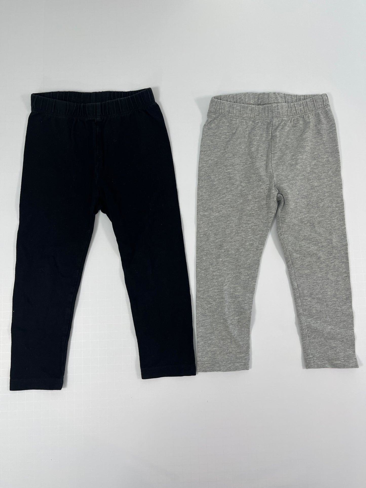 PPU 45242 2T girls baby gap black/grey leggings bundle (2)