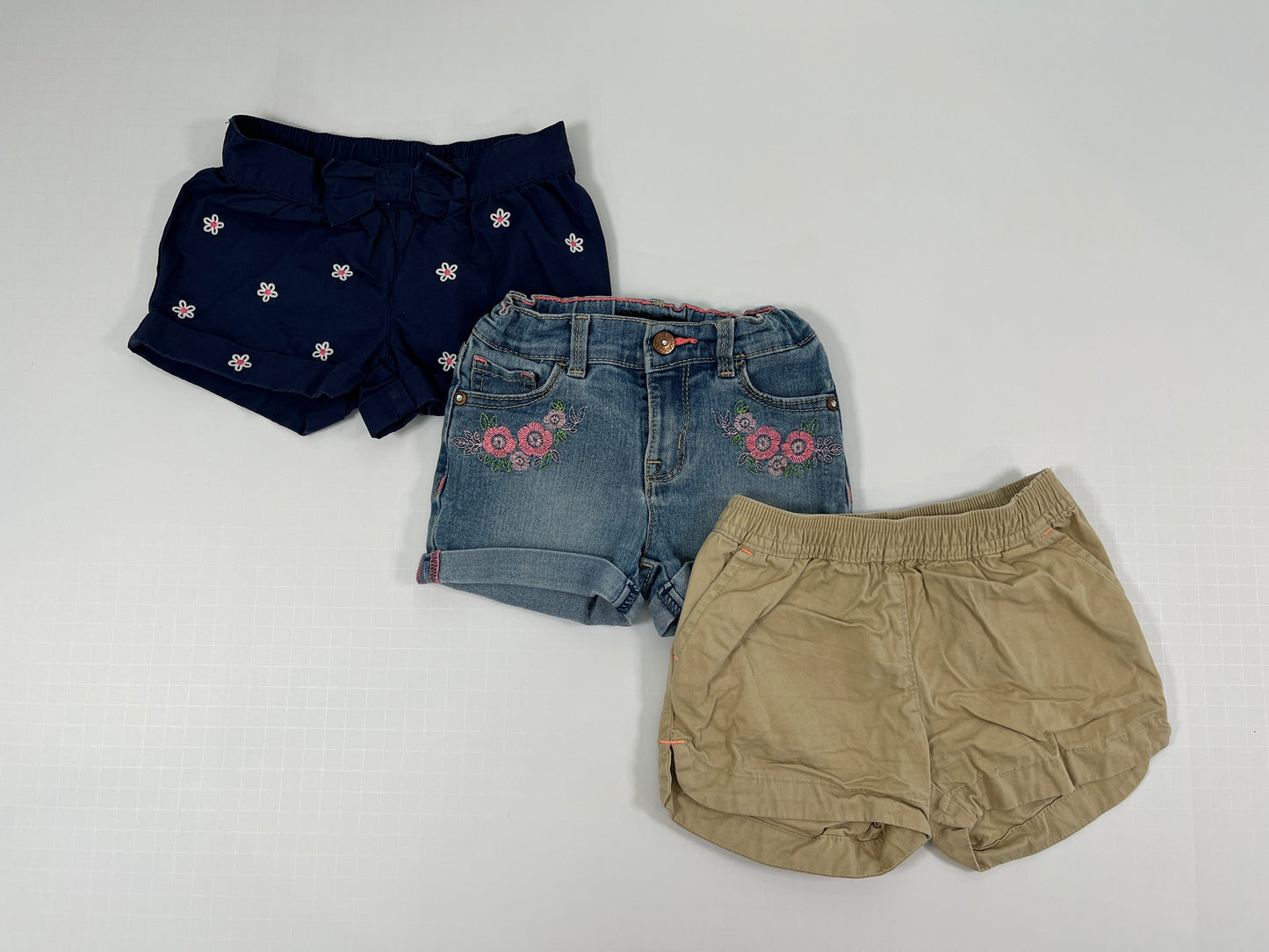 PPU 45242 3T girls mixed brand shorts bundle (3)