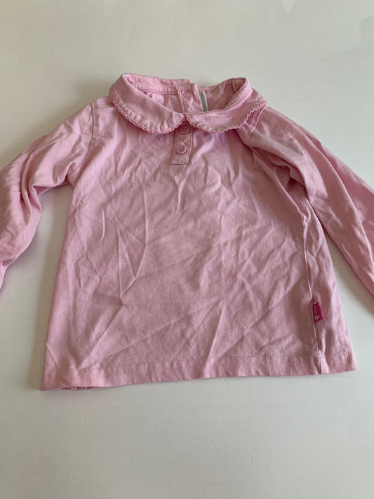 Girls 3-4T jojo brand, pink collared shirt