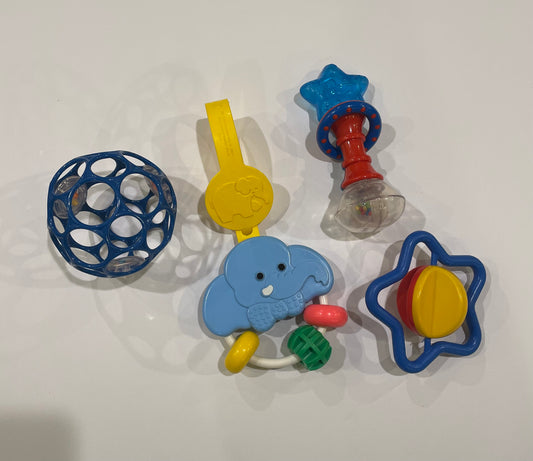 Baby toys, assorted rattles