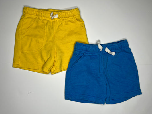 12m Cat & Jack Shorts (Blue & Yellow)