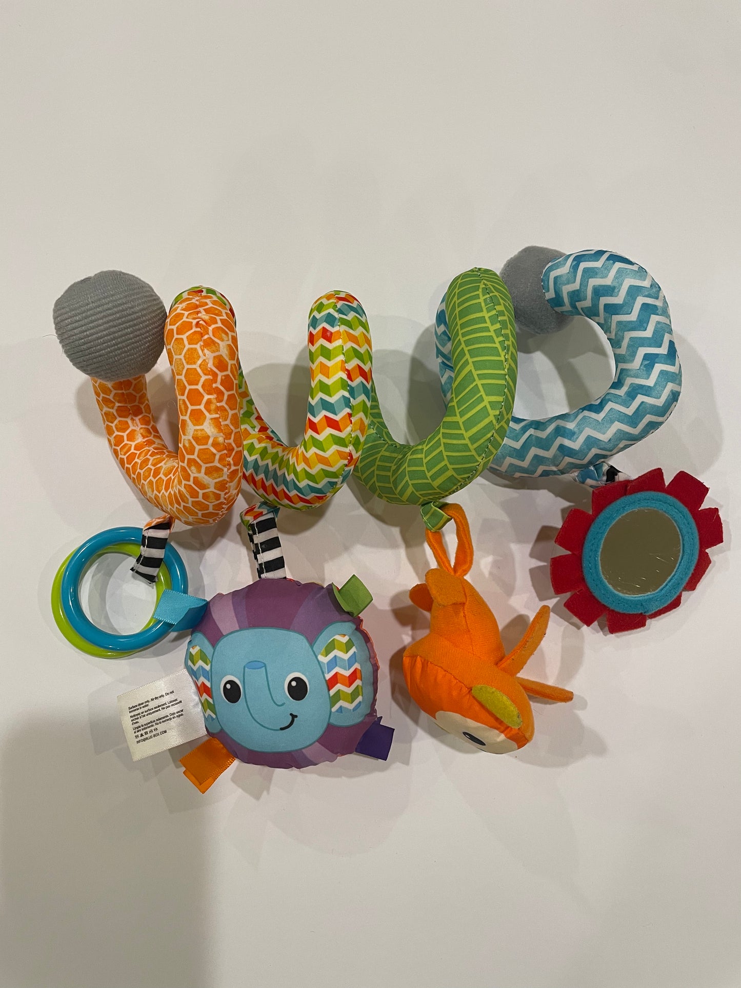 stroller toy, loops onto stroller or carseat