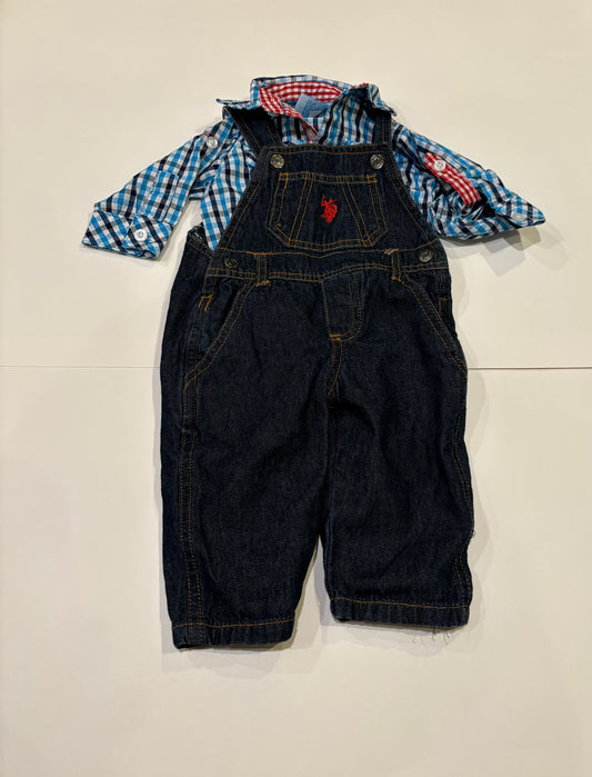 Boys 6mo- 9mo ralph lauren overalls, would be cute for Easter