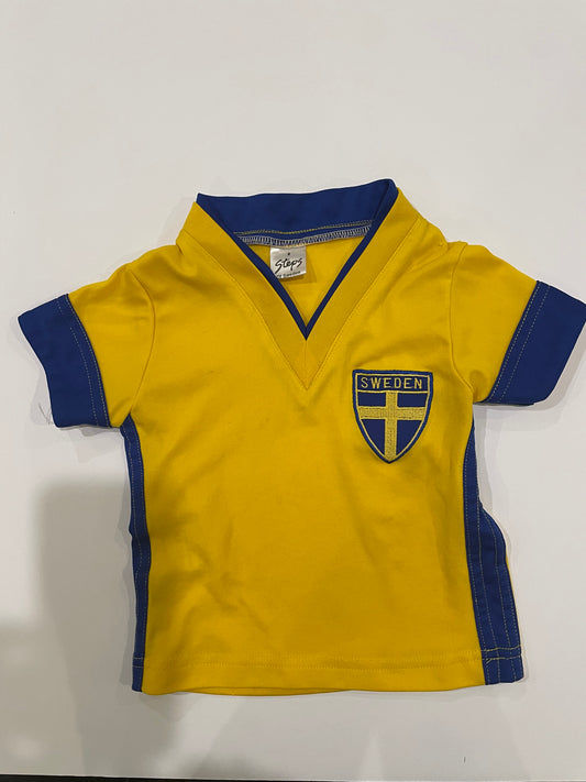 Sweden soccer jersey, size 12 mo