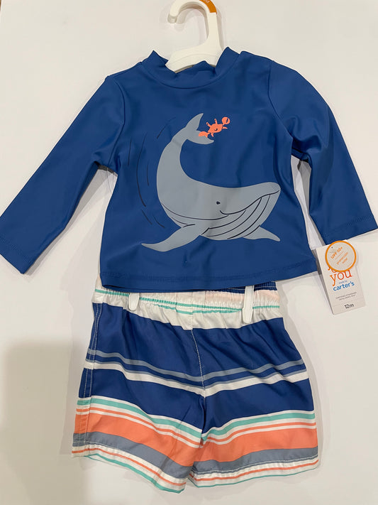 Boys swim, 12mo, new with tags, carters