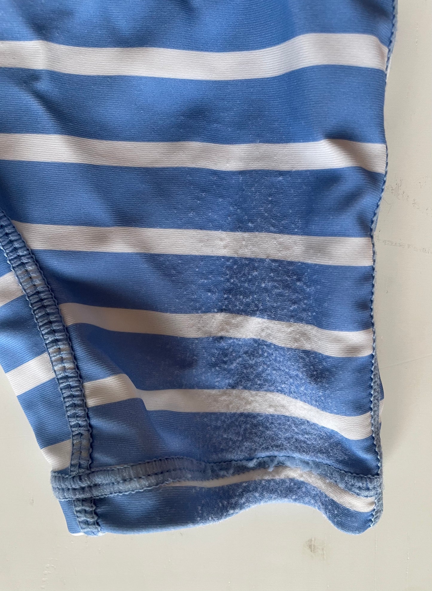 Rugged Butts Boys 3-6M Blue/White Stripe bathing suit